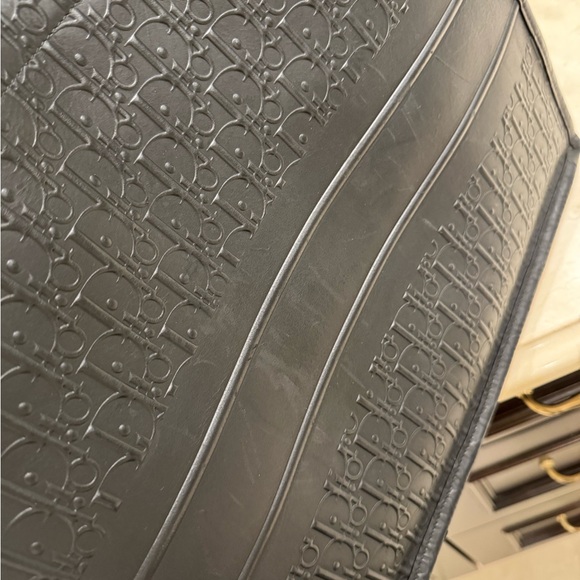 Christian Dior Large Book Tote Black Embossed Leather - Picture 15 of 16